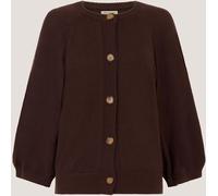 Monsoon Monsoon Brown Caryn Cotton Blend Cardigan
