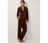 Monsoon Monsoon Brown Mila Straight Velvet Trousers