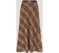 Monsoon Monsoon Brown Willa Check Midi Skirt Brown 16