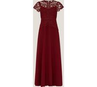 Monsoon Monsoon Burgundy Monica Lace Maxi Dress Burgundy EU 40 (UK 12)
