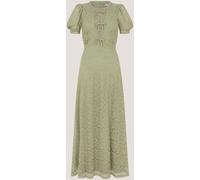 Monsoon Monsoon Celina Puff Sleeve Lace Midi Dress Vert 40
