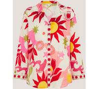 Monsoon Monsoon Cream Anissa Sun Print Cotton Shirt Cream xlarge