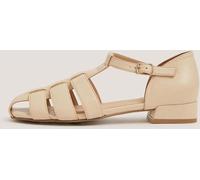 Monsoon Monsoon Cream Bobbi Fisherman Leather Sandals