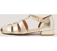 Monsoon Monsoon Gold Bobbi Fisherman Leather Sandals