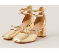 Monsoon Monsoon Gold Edie Mary Jane Heels Gold eu37