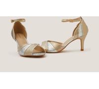 Monsoon Monsoon Gold Meg Two Tone Heels