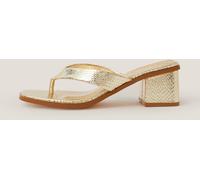 Monsoon Monsoon Gold Tilly Toe Thong Mules