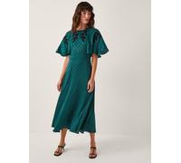 Monsoon Monsoon Green Bianca Embroidered Floral Cape Midi Dress Green 22