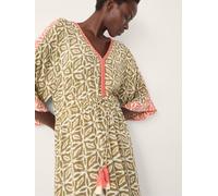 Monsoon Monsoon Green Elma Print Midi Beach Dress Green X-Large (EU 48-50)