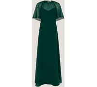 Monsoon Monsoon Green Mona Angel Sleeve Maxi Dress Green EU 38 (UK 10)