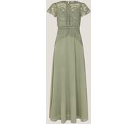 Monsoon Monsoon Green Monica Lace Bridesmaid Dress Green EU 46 (UK 18)