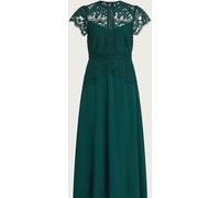 Monsoon Monsoon Green Monica Lace Midi Dress Green EU 36 (UK 8)