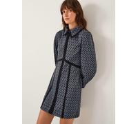 Monsoon Monsoon Grey Jen Jacquard Mini Shirt Dress Grey EU 48 (UK 20)