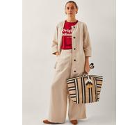 Monsoon Monsoon Natural Frida Wide Leg Trousers