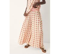 Monsoon Monsoon Natural Maddie Floral Print Wide Leg Trousers
