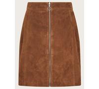 Monsoon Monsoon Natural Sienna Suede Zip Skirt Natural EU 40 (UK 12)