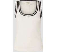 Monsoon Monsoon Natural Tate Crochet Trim Tank Top