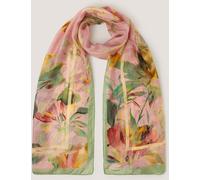 Monsoon Monsoon Pink Aimee Lou Large Floral Silk Scarf