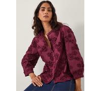 Monsoon Monsoon Red Blair Floral Appliqué Blouse