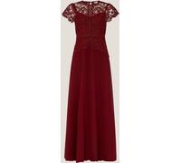 Monsoon Monsoon Red Monica Lace Bridesmaid Dress Red EU 46 (UK 18)