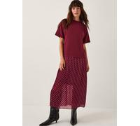Monsoon Monsoon Red Senya Polka Dot Midi T-Shirt Dress Red medium