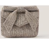 Monsoon Monsoon Silver Bella Beaded Bow Bag