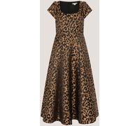 Monsoon Robe mi-longue Monsoon Anna imprimé léopard Marron 44