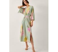 Monsoon Robe mi-longue Monsoon Jane à fleurs Vert L (EU 44-46)