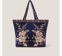 Monsoon Sac cabas Monsoon Fallon en velours brodé fleuri