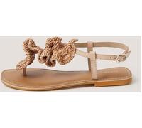 Monsoon Sandales Monsoon Rosa en cuir en raphia
