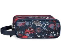 Monst-Movom Free Time Trousse Triple Multicolore 22x10x9 Cms Polyester