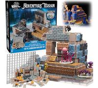 Monster Adventure Terrain - New! Dungeon Builder Set (159 pièces) - Système de donjon interchangeable 3D avec 19 nouvelles tuiles - Construisez des mondes modulaires en un clin d'œil et améliorez