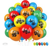 Monster Balloons For Boys 12 Inch Red Yellow Orange Green Latex Balloons Pack Of 30