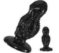 Monster Butt Plug Grand gode anal Fantasy Octopus avec sac à ventouse,Jouet anal géant pour stimulation G Spot & P Spot,Anus Dilator Anal Training Prostata Massager Sex toys for men