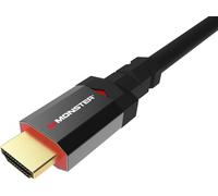 MONSTER - Câble HDMI - Résolution 8K - Dolby Vision - 48 GBPS - Vitesse Éclair - Homologué UL et CL3 - Triple Blindage - 1,8 Mètres - Noir