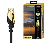 Monster Câble HDMI UHD Or 1,8 m Prise en charge de la résolution 4K, vitesse de 60 Hz et 21 Gigabytes par seconde, compatible avec les téléviseurs OLED et QLED