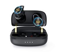 Monster Clarity 101Plus AirLinks Écouteurs sans fil Bluetooth 5,3 pouces avec étui de charge, écouteurs stéréo basses profondes, 28 heures de lecture, design résistant à l'eau pour le sport.