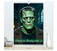 Monster der Literaturgeschichte (hochwertiger Premium Wandkalender 2026 DIN A2 hoch), Kunstdruck in Hochglanz: Ein Kalender mit 12 düsteren Bildern ... Jeder Monat zeigt ein ikonisches Monster.