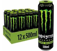 MONSTER Energy Absolutely Zero Sans sucre - Pack 12 x 500 ml