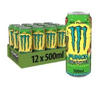 Monster Energy Drink Rio Punch, Boisson Énergisante, Pack de 12 x 500 ml