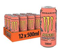 Monster Energy - Lot de 12 canettes de boisson énergétique Monarch de 500 ml