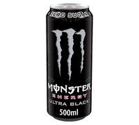 Monster Energy Ultra Black Lot de 12 boîtes de 500 ml