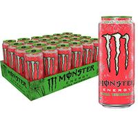 Monster Energy Ultra Pastèque Sans Sucre Boisson Énergisante, 473 ml (Lot de 24)