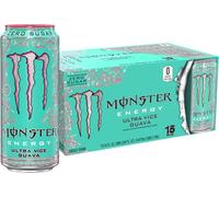 Monster Energy Ultra Vice Goyave Lot de 15 boissons énergisantes sans sucre 473 ml