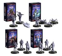 Monster Fight Club Cyberpunk Red Combat Zone Lot de 3 figurines : le message, haché pour le temps, faux drapeau Edgerunners