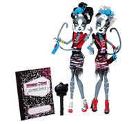 Monster High - Bjr17 - Poupée Mannequin - Fusion Monstrueuse - Coffret Zombie Les Jumelles Werecat Twins