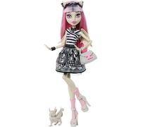 Monster High - Poupée Reproduction Rochelle Boo-riginal - Avec socle, journal et gargouille JHK57