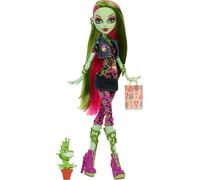Monster High Poupée Boo-riginal Venus McFlytrap – Socle, journal intime, animal Chewlian – JHK58