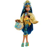Monster High Cleo De Nile Poupée avec tenue glamour pour le Monster Fest et accessoires sur le thème du festival comme des en-cas, une affiche de groupe, un sac tendance et bien plus encore, HXH81