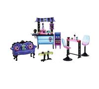 Monster High Coffret Au Cercueil Gourmand Décor De Café avec 2 Animaux De Compagnie, Mobilier Effrayant, Bar, Viennoiseries Et des Boissons, Jouet Enfant, Dès 4 Ans, HMV78